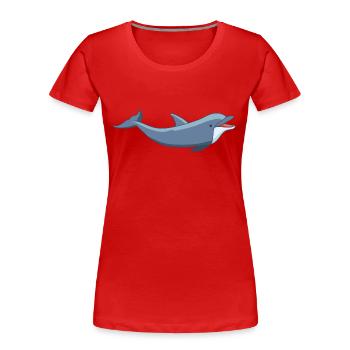 Meerestiere - Frauen Premium Bio T-Shirt - Rot - Vorne - Mia (176cm)