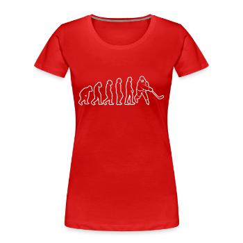 Joueur de hockey sur glace Fan de hockey sur glace Équipe de hockey sur glace - T-shirt bio Premium Femme - rouge - Devant - Mia (176cm)