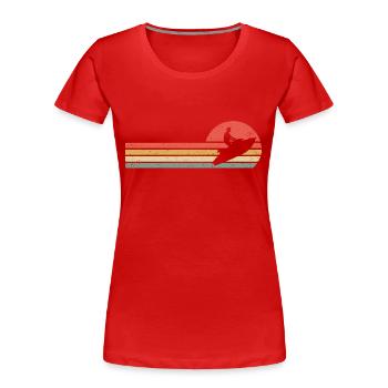 Jetski-Therapie | Jet-Ski-Liebhaber - Frauen Premium Bio T-Shirt - Rot - Vorne - Mia (176cm)