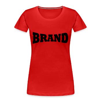 Feu station de ski - T-shirt bio Premium Femme - rouge - Devant - Mia (176cm)