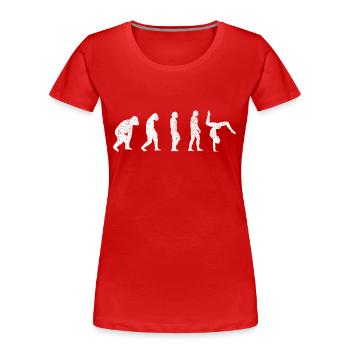 Gymnastique au sol Gymnastique Gymnastique Gymnastique Gymnastique - T-shirt bio Premium Femme - rouge - Devant - Mia (176cm)