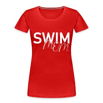 Triathlon Swim Bike Run Marathon - Frauen Premium Bio T-Shirt - Rot - Vorne - Mia (176cm)