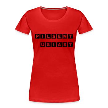 Passionné de Pils - T-shirt bio Premium Femme - rouge - Devant - Mia (176cm)