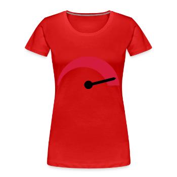 tacho__f2 - Women's Premium Organic T-Shirt - red - Front - Mia (176cm)