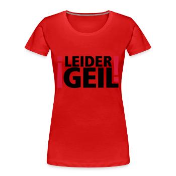 Unfortunately horny - Women's Premium Organic T-Shirt - red - Front - Mia (176cm)