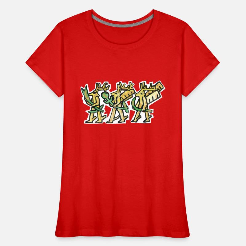 Hirsche Frauen Premium Bio T-Shirt