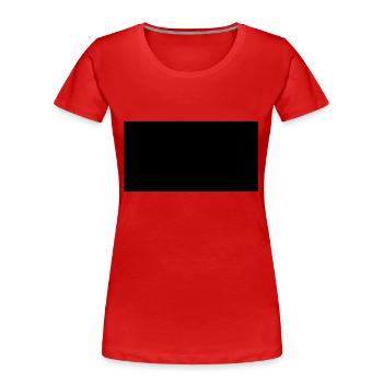 Rechteck - Frauen Premium Bio T-Shirt - Rot - Vorne - Mia (176cm)