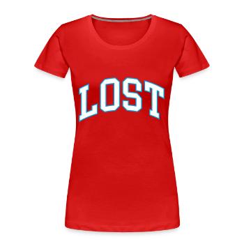 mustard gas - Women's Premium Organic T-Shirt - red - Front - Mia (176cm)