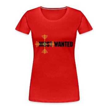 most wanted - Frauen Premium Bio T-Shirt - Rot - Vorne - Mia (176cm)
