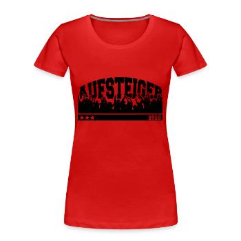 Aufsteiger 2022 Aufstieg Fußball Handball - Frauen Premium Bio T-Shirt - Rot - Vorne - Mia (176cm)