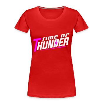 PINK POWER - Frauen Premium Bio T-Shirt - Rot - Vorne - Mia (176cm)