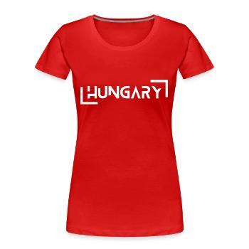 Hungary Ungarn - Women's Premium Organic T-Shirt - red - Front - Mia (176cm)