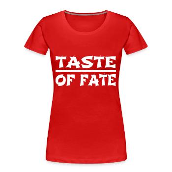 Le voyage de la vie Créations culinaires impressionnantes - T-shirt bio Premium Femme - rouge - Devant - Mia (176cm)