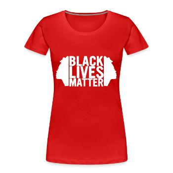 Black History Month Black History - Women's Premium Organic T-Shirt - red - Front - Mia (176cm)