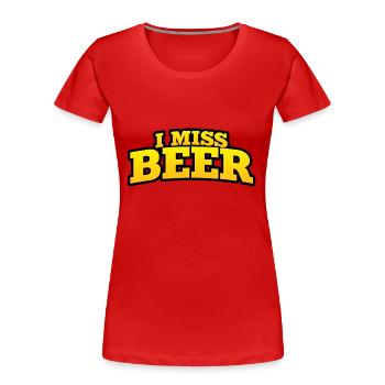 paar - Frauen Premium Bio T-Shirt - Rot - Vorne - Mia (176cm)
