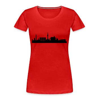 stuttgart - Frauen Premium Bio T-Shirt - Rot - Vorne - Mia (176cm)