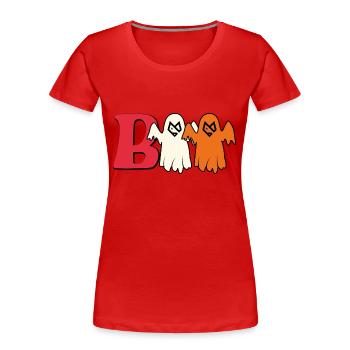Gosages - Halloween Special - Women's Premium Organic T-Shirt - red - Front - Mia (176cm)
