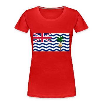Britisches Territorium im Indischen Ozean - Frauen Premium Bio T-Shirt - Rot - Vorne - Mia (176cm)