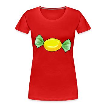 schokolade suessigkeiten candy chocolate26 - Frauen Premium Bio T-Shirt - Rot - Vorne - Mia (176cm)