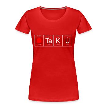 Otaku Chemisches Element Japan Flagge - Frauen Premium Bio T-Shirt - Rot - Vorne - Mia (176cm)