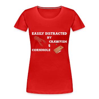Langusten Languste - Frauen Premium Bio T-Shirt - Rot - Vorne - Mia (176cm)