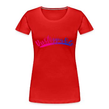 Imparable - T-shirt bio Premium Femme - rouge - Devant - Mia (176cm)