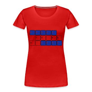 I´am a geek, I am a nerd, freak streber, Geek, - Frauen Premium Bio T-Shirt - Rot - Vorne - Mia (176cm)