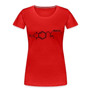 ecstasy formel - Frauen Premium Bio T-Shirt - Rot - Vorne - Mia (176cm)