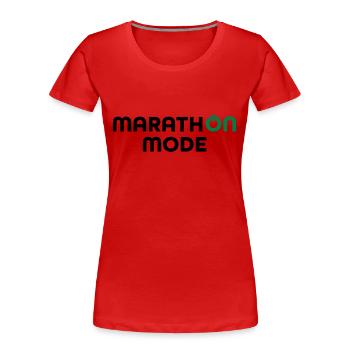 Marathon - Frauen Premium Bio T-Shirt - Rot - Vorne - Mia (176cm)
