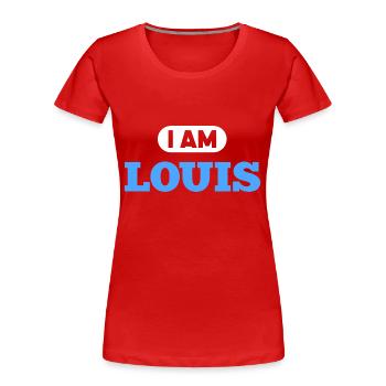 Louis Name Spruch für stolzen Louis - Frauen Premium Bio T-Shirt - Rot - Vorne - Mia (176cm)