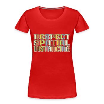 quote fun alien abduction ancient egyptian - Women's Premium Organic T-Shirt - red - Front - Mia (176cm)