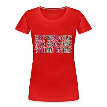 bicycle birthday present quote editor present - Frauen Premium Bio T-Shirt - Rot - Vorne - Mia (176cm)
