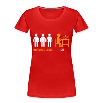 Bastler Basteln - Frauen Premium Bio T-Shirt - Rot - Vorne - Mia (176cm)