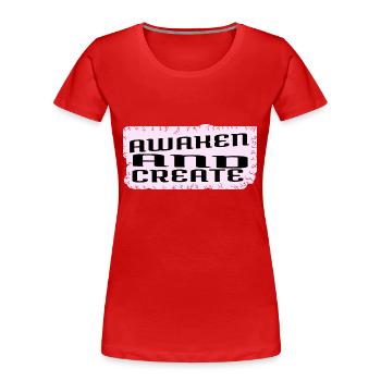 learning present birthday present birthday quote - Frauen Premium Bio T-Shirt - Rot - Vorne - Mia (176cm)