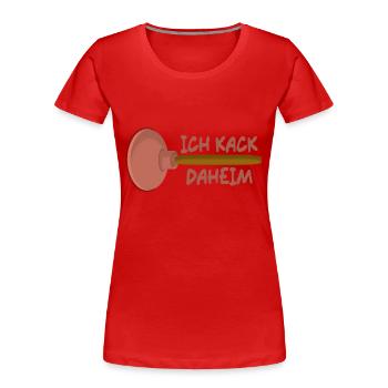 Kolben - Frauen Premium Bio T-Shirt - Rot - Vorne - Mia (176cm)