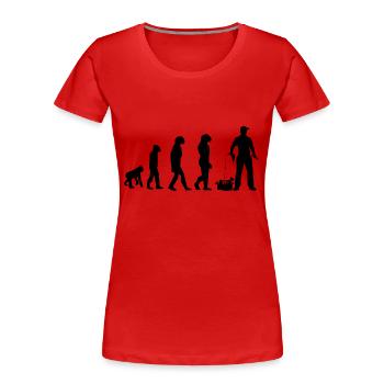DIY evolution - Women's Premium Organic T-Shirt - red - Front - Mia (176cm)