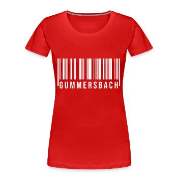 Gummersbach Westerwald - Frauen Premium Bio T-Shirt - Rot - Vorne - Mia (176cm)