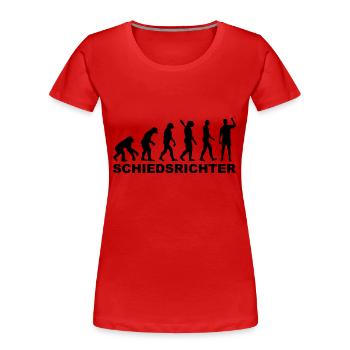Schiedsrichter - Frauen Premium Bio T-Shirt - Rot - Vorne - Mia (176cm)