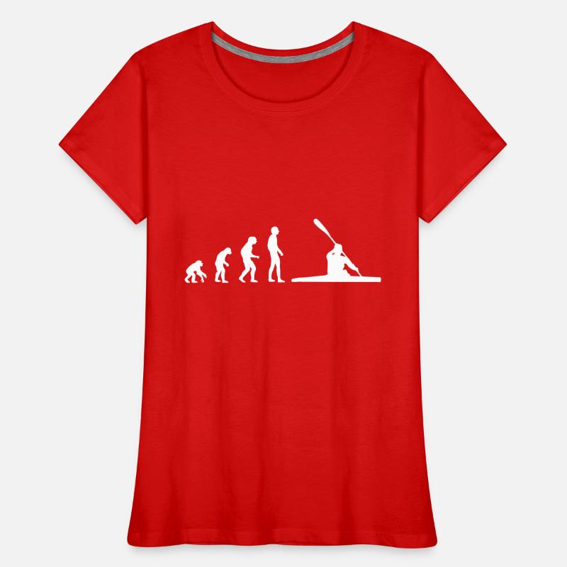 Canoe Evolution white Women's Premium Organic T-Shirt