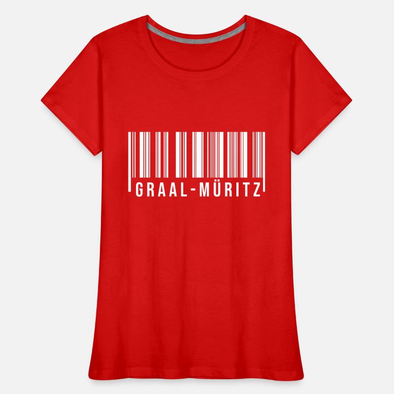 Graal Müritz Strichcode Frauen Premium Bio T-Shirt