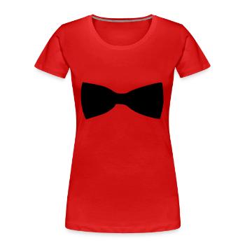 Fliege - Frauen Premium Bio T-Shirt - Rot - Vorne - Mia (176cm)