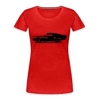 alt - Frauen Premium Bio T-Shirt - Rot - Vorne - Mia (176cm)