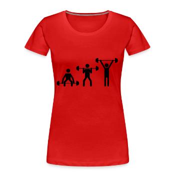 beast mode - Frauen Premium Bio T-Shirt - Rot - Vorne - Mia (176cm)