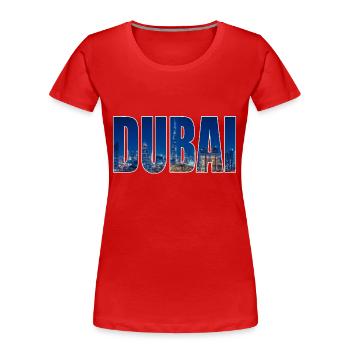 Dubai - Women's Premium Organic T-Shirt - red - Front - Mia (176cm)