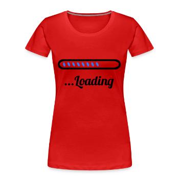 loading - Frauen Premium Bio T-Shirt - Rot - Vorne - Mia (176cm)