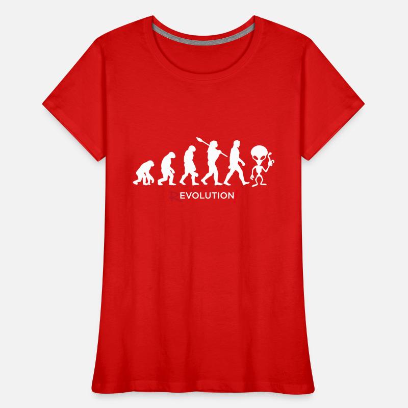 Revolution - Evolution Man Fun Twist 15 Frauen Premium Bio T-Shirt
