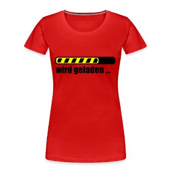 Ladebalken PC loading Computer Download - Frauen Premium Bio T-Shirt - Rot - Vorne - Mia (176cm)