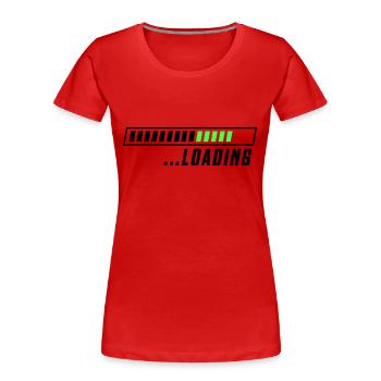 Loading loading bar - Women's Premium Organic T-Shirt - red - Front - Mia (176cm)