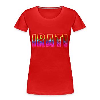 Ireland Rainbow - Women's Premium Organic T-Shirt - red - Front - Mia (176cm)