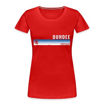 Dundee, Écosse, Patrimoine, Souvenir écossais, Royaume-Uni - T-shirt bio Premium Femme - rouge - Devant - Mia (176cm)
